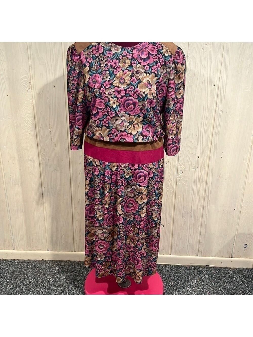 Jenny Vintage USA Dress Size 18 Faux Suede